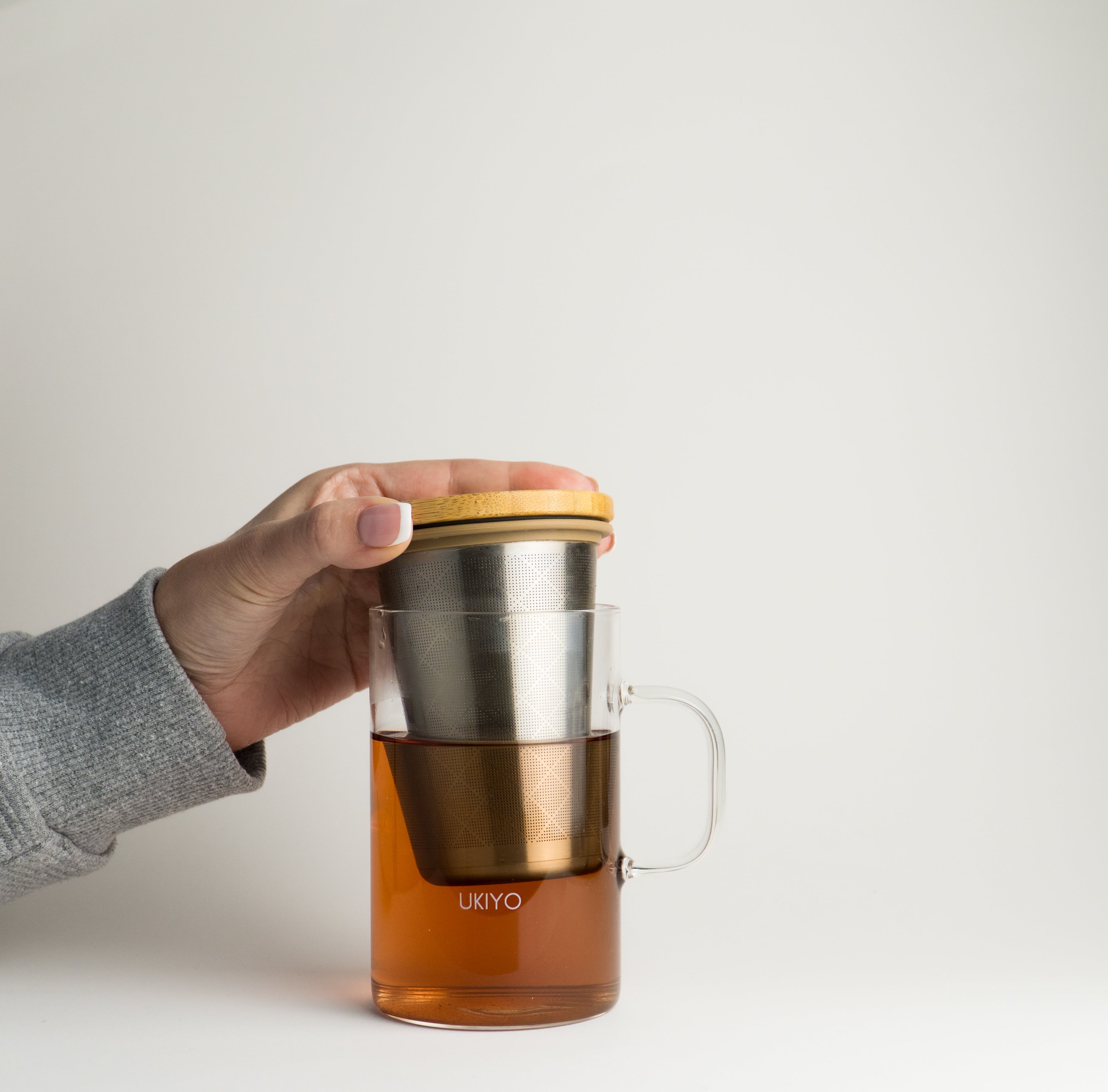 Ukiyo Wood - Glass & Stainless Steel Tea Infuser